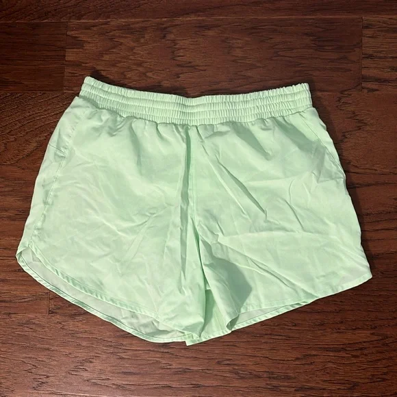 Columbia Neon Green Drawstring Running Shorts Size M - Picture 1 of 7